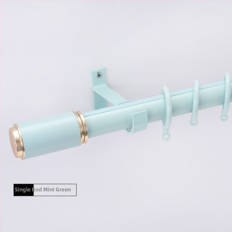 Wantai konzola na závesovú tyč z hliníkovej zliatiny – bočné uchytenie, perforovaná, prispôsobiteľná, moderný minimalistický štýl