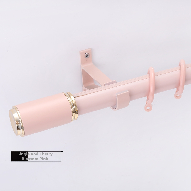 Wantai konzola na závesovú tyč z hliníkovej zliatiny – bočné uchytenie, perforovaná, prispôsobiteľná, moderný minimalistický štýl