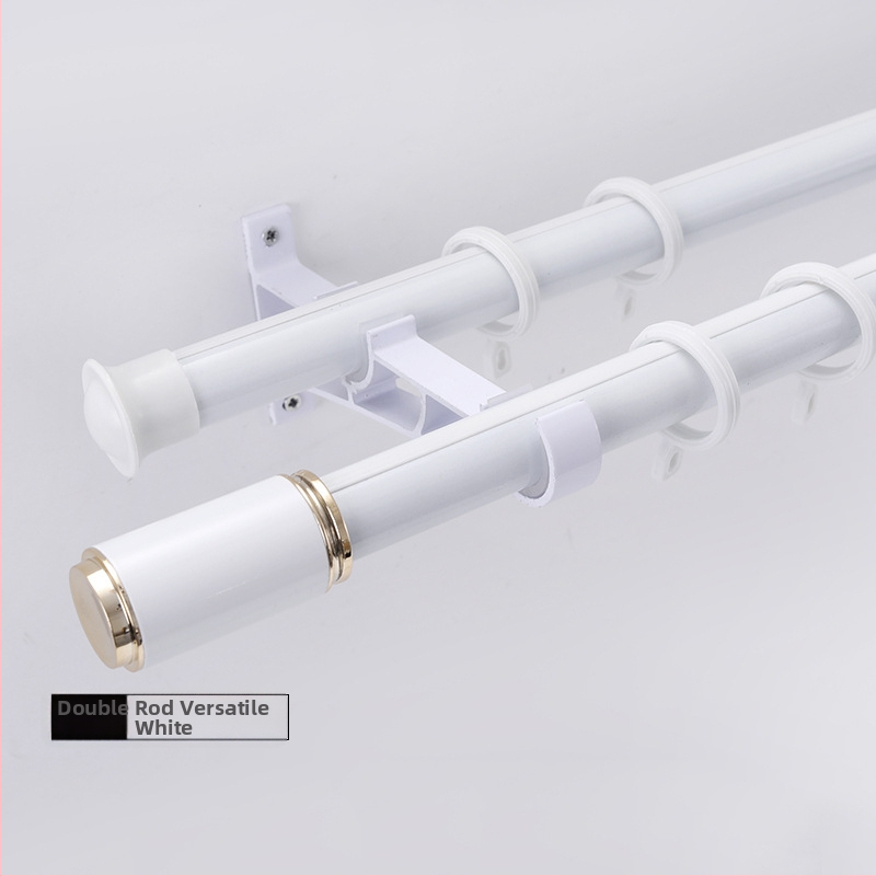 Wantai konzola na závesovú tyč z hliníkovej zliatiny – bočné uchytenie, perforovaná, prispôsobiteľná, moderný minimalistický štýl