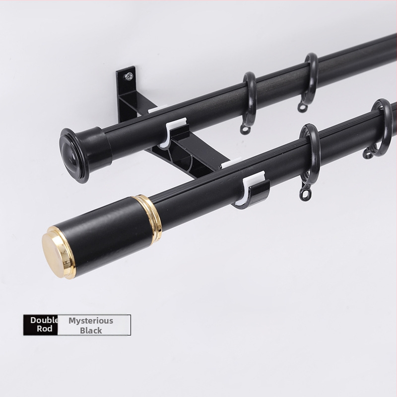 Wantai konzola na závesovú tyč z hliníkovej zliatiny – bočné uchytenie, perforovaná, prispôsobiteľná, moderný minimalistický štýl