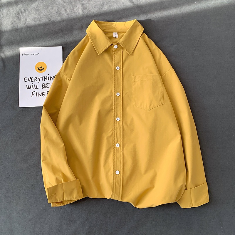 Πουκάμισο, Καρντγκάν σε κορεατικό στυλ, μακριά μανίκια, τετράγωνη λαιμόκοψη, μονόχρωμο σχέδιο, πολυεστέρας 80%