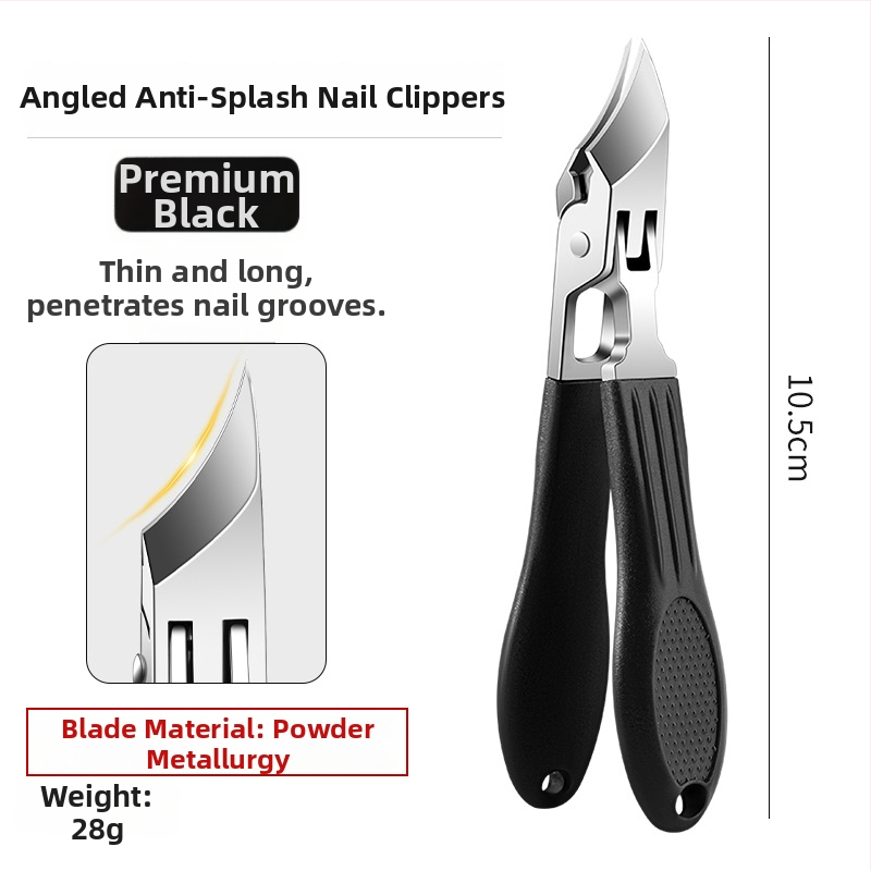 Κοπτης νυχιών με κεκλιμένο στόμιο για αυλάκι νυχιών, υπεραιχμηρός, μεγάλο άνοιγμα, πλαστικό + ανοξείδωτος χάλυβας