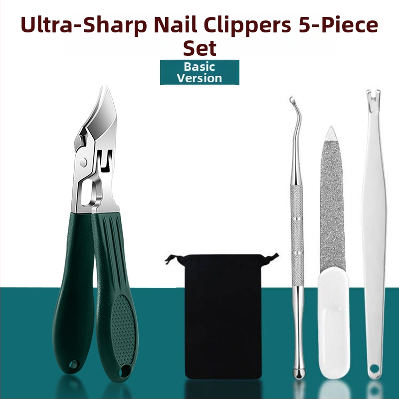 Κοπτης νυχιών με κεκλιμένο στόμιο για αυλάκι νυχιών, υπεραιχμηρός, μεγάλο άνοιγμα, πλαστικό + ανοξείδωτος χάλυβας