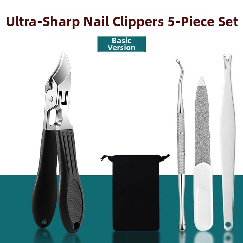 Κοπτης νυχιών με κεκλιμένο στόμιο για αυλάκι νυχιών, υπεραιχμηρός, μεγάλο άνοιγμα, πλαστικό + ανοξείδωτος χάλυβας