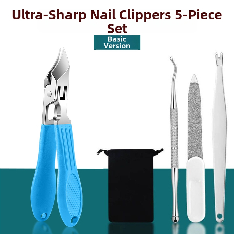 Κοπτης νυχιών με κεκλιμένο στόμιο για αυλάκι νυχιών, υπεραιχμηρός, μεγάλο άνοιγμα, πλαστικό + ανοξείδωτος χάλυβας