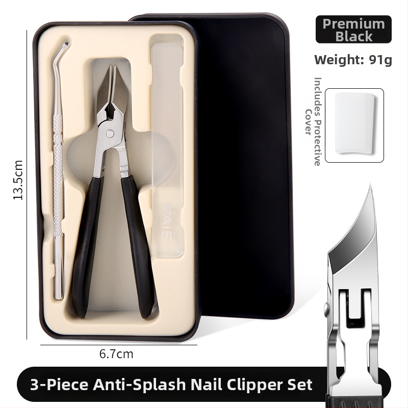 Κοπτης νυχιών με κεκλιμένο στόμιο για αυλάκι νυχιών, υπεραιχμηρός, μεγάλο άνοιγμα, πλαστικό + ανοξείδωτος χάλυβας