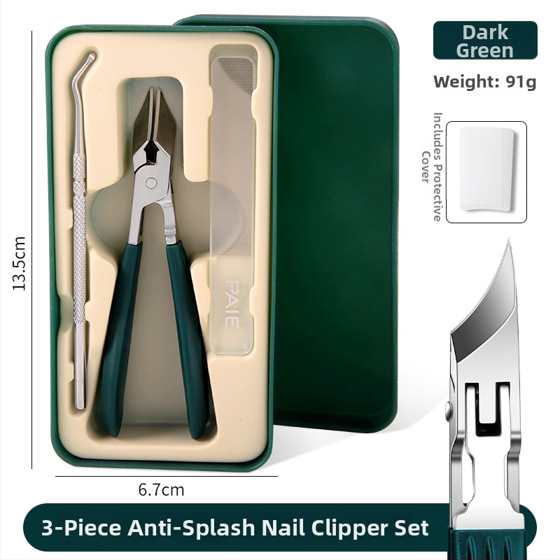 Κοπτης νυχιών με κεκλιμένο στόμιο για αυλάκι νυχιών, υπεραιχμηρός, μεγάλο άνοιγμα, πλαστικό + ανοξείδωτος χάλυβας