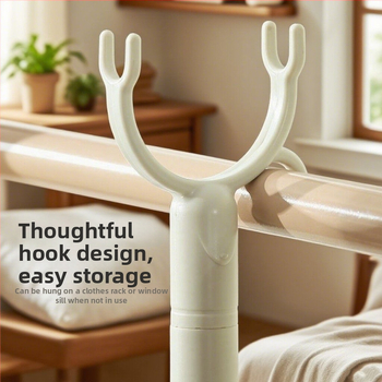 Plastová sušiaca tyč na balkón, odnímateľná a modulárna, moderný minimalistický štýl