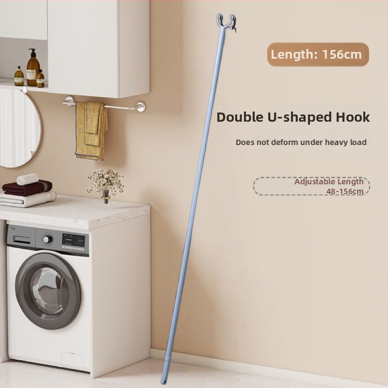 Plastová sušiaca tyč na balkón, odnímateľná a modulárna, moderný minimalistický štýl