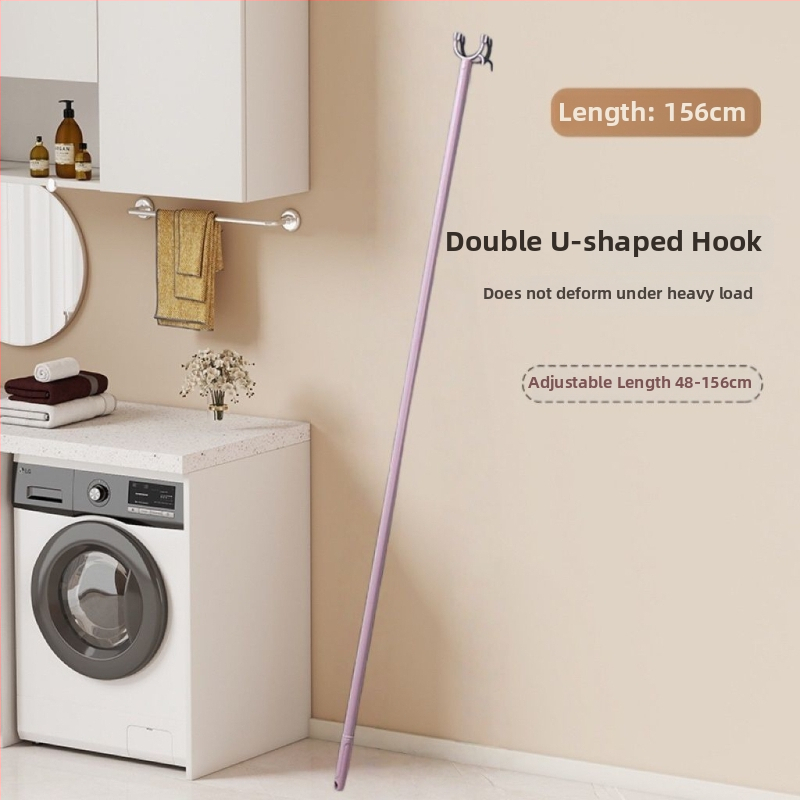 Plastová sušiaca tyč na balkón, odnímateľná a modulárna, moderný minimalistický štýl