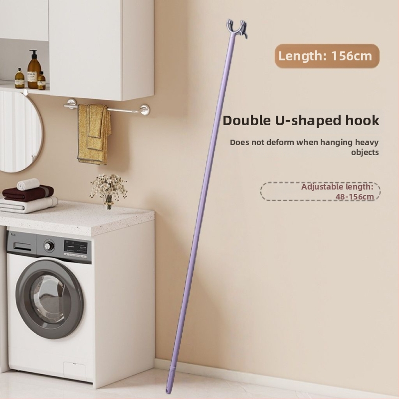 Plastová sušiaca tyč na balkón, odnímateľná a modulárna, moderný minimalistický štýl