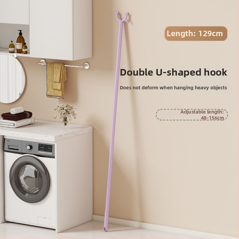 Plastová sušiaca tyč na balkón, odnímateľná a modulárna, moderný minimalistický štýl