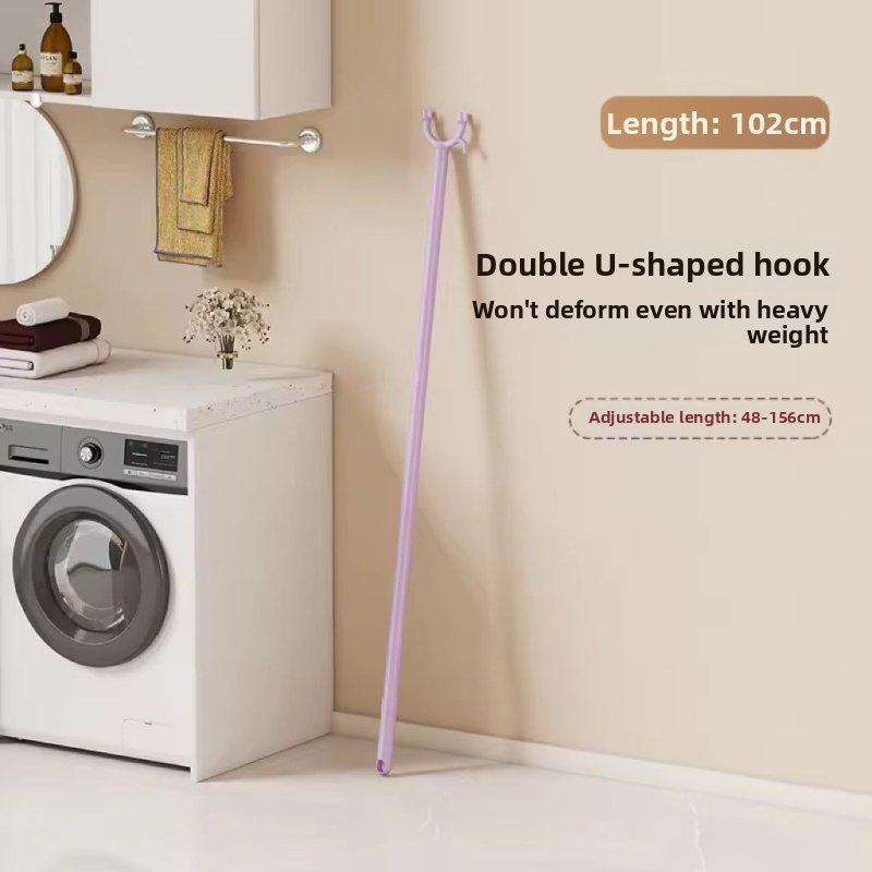 Plastová sušiaca tyč na balkón, odnímateľná a modulárna, moderný minimalistický štýl