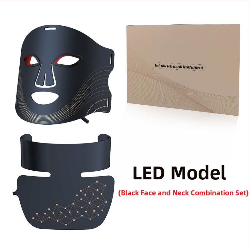 Photon LED zariadenie na tvár a krk — silikónová maska, batéria 1200–2000 mAh, IPX4 vodotesnosť, farebná fototerapia svetlom