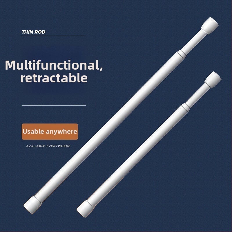 Ράγα κουρτινών – τηλεσκοπική, χωρίς τρύπες, σιδερένια; μη παραμετροποιήσιμη