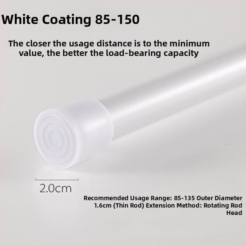 Ράγα κουρτινών – τηλεσκοπική, χωρίς τρύπες, σιδερένια; μη παραμετροποιήσιμη