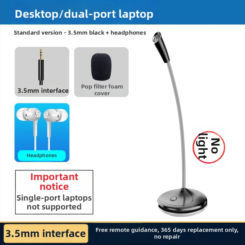 USB stolni mikrofon za računalo, omnidirkijski način snimanja, SNR ≥70 dB, dinamična zavojnica, bez ugrađene baterije