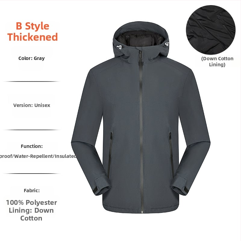 Palton cu glugă, guler înalt, fermoar frontal, croială lejeră, pentru toate anotimpurile, țesătură din amestec de poliester