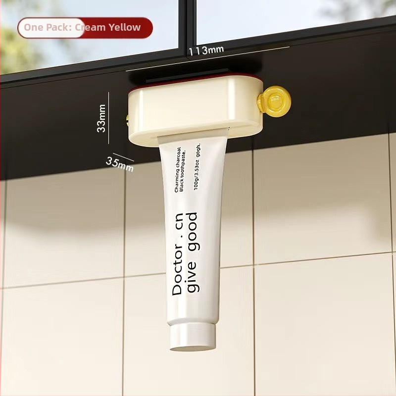 Magnetický dávkovač zubnej pasty na stenu pod zrkadlom, nástenný dávkovač na pastu, čistiaci prostriedok na tvár a krém na ruky