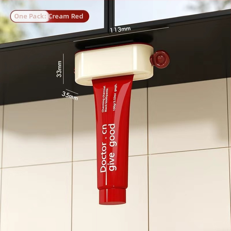 Magnetický dávkovač zubnej pasty na stenu pod zrkadlom, nástenný dávkovač na pastu, čistiaci prostriedok na tvár a krém na ruky