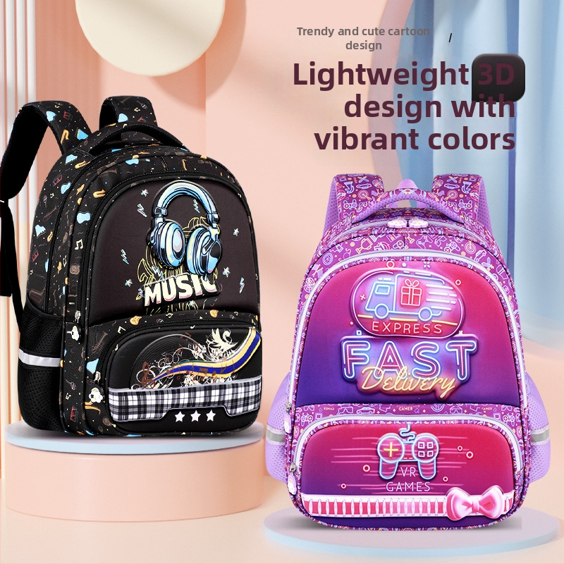 Unisex školska torba od Oxford platna, otporna konstrukcija i naramenice s zraka jastučićem, za razrede 3–4