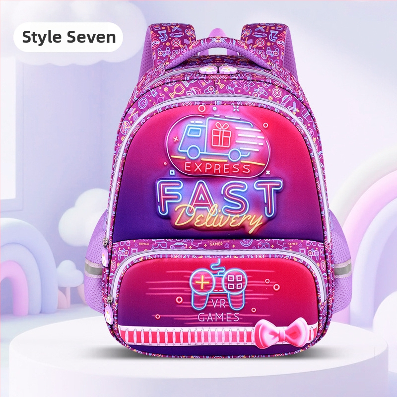 Unisex školska torba od Oxford platna, otporna konstrukcija i naramenice s zraka jastučićem, za razrede 3–4