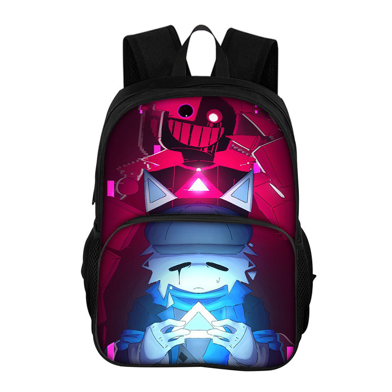 Ruksak za djecu Cartoon Roblox Forsaken, za učenike 1.–2. razreda, poliester, smanjenje opterećenja i zaštita kralježnice, dvostruki sloj
