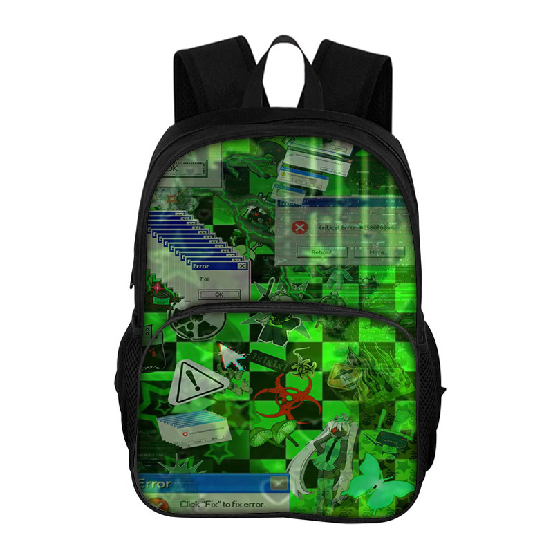 Ruksak za djecu Cartoon Roblox Forsaken, za učenike 1.–2. razreda, poliester, smanjenje opterećenja i zaštita kralježnice, dvostruki sloj