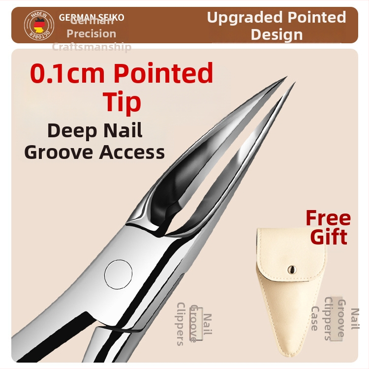 Σετ εργαλείων περιποίησης νυχιών για βλαστά νύχια με αυλάκι — ανοξείδωτος χάλυβας, φορητό εργαλείο περιποίησης ποδιών, γωνιακός σχεδιασμός