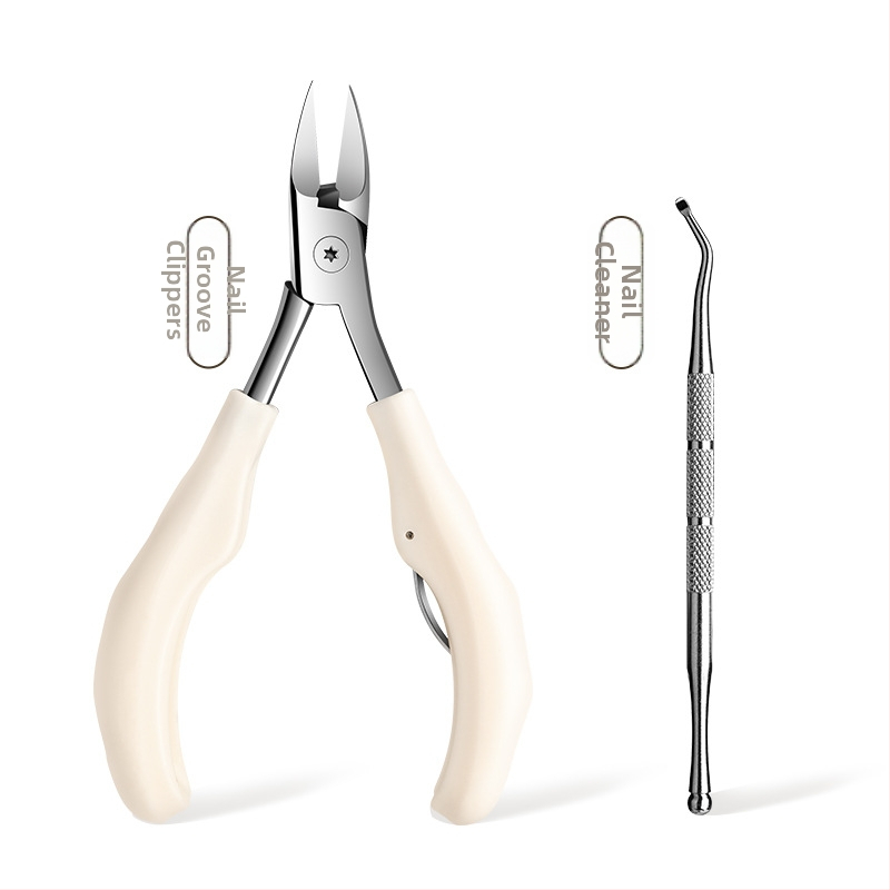 Σετ εργαλείων περιποίησης νυχιών για βλαστά νύχια με αυλάκι — ανοξείδωτος χάλυβας, φορητό εργαλείο περιποίησης ποδιών, γωνιακός σχεδιασμός