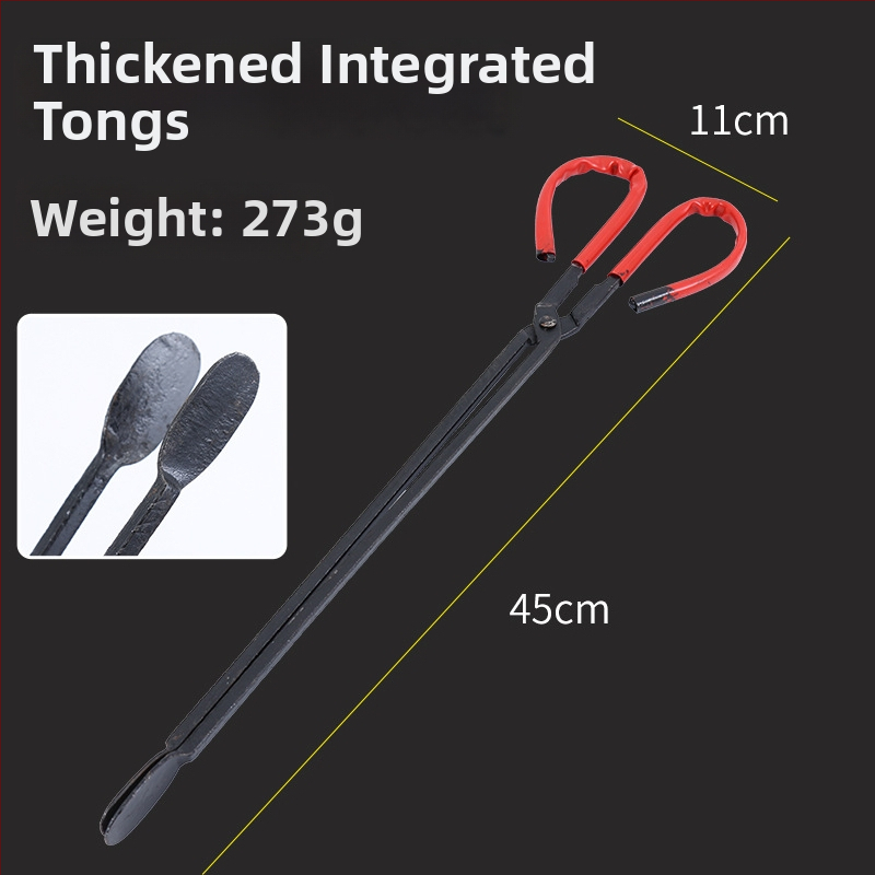 Xiangsu Sada nástrojov pre piecku na uhlie — hák na oheň, kliešte na oheň, lopatka na uhlie, spony na uhlie na gril; štvorcový tvar, univerzálny štýl