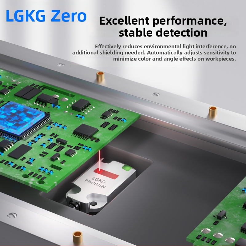 Malý laserový fotoodpojovač s difúznym odrazom; PR-FB30N3 NPN, PR-FB15N3 PNP