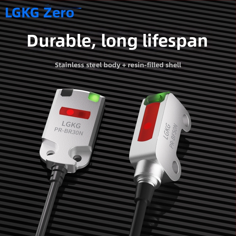 Malý laserový fotoodpojovač s difúznym odrazom; PR-FB30N3 NPN, PR-FB15N3 PNP