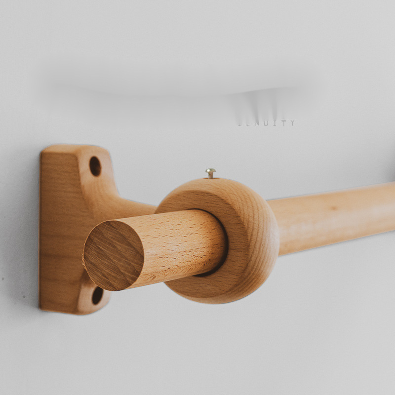 Στήριγμα ράβδου κουρτίνας, ξύλινο, ιαπωνικού ρωμαϊκού στυλ, μάρκα Teren, μη προσαρμόσιμο