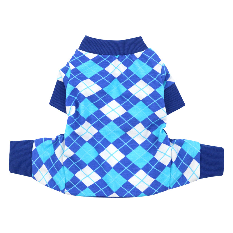 Pamučna odjeća za četveronožne kućne ljubimce s zaštitom trbuha, ležernog stila za male pse i mačke, pogodno za sve sezone