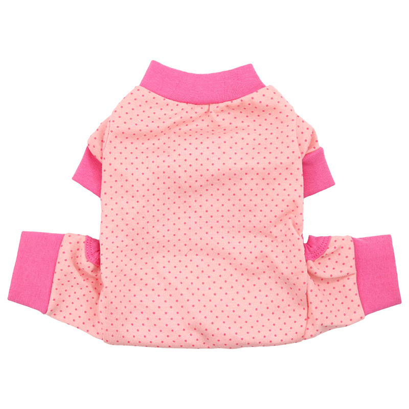 Pamučna odjeća za četveronožne kućne ljubimce s zaštitom trbuha, ležernog stila za male pse i mačke, pogodno za sve sezone