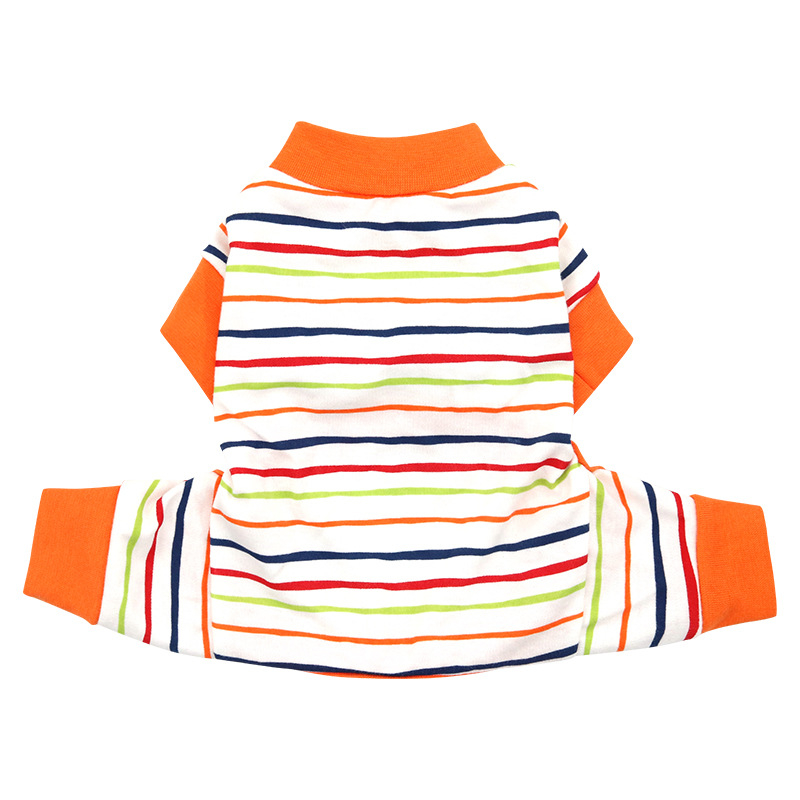 Pamučna odjeća za četveronožne kućne ljubimce s zaštitom trbuha, ležernog stila za male pse i mačke, pogodno za sve sezone