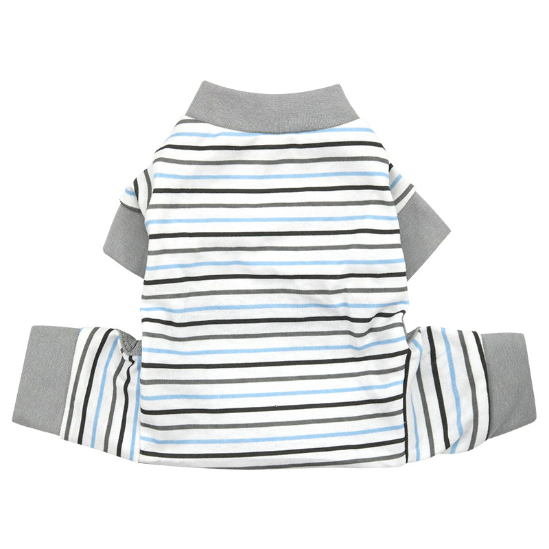 Pamučna odjeća za četveronožne kućne ljubimce s zaštitom trbuha, ležernog stila za male pse i mačke, pogodno za sve sezone