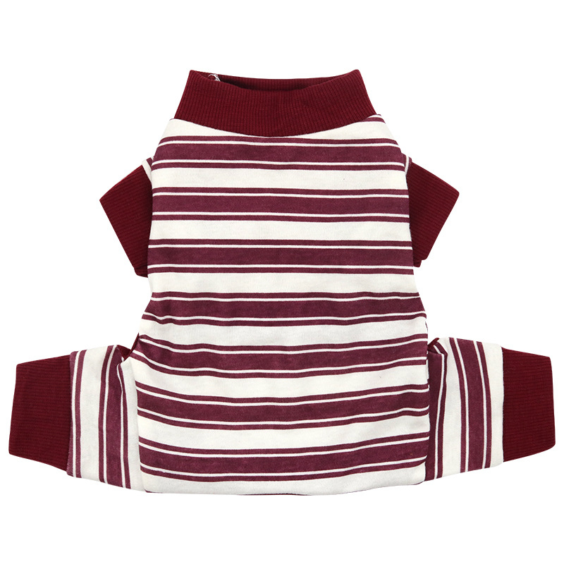 Pamučna odjeća za četveronožne kućne ljubimce s zaštitom trbuha, ležernog stila za male pse i mačke, pogodno za sve sezone