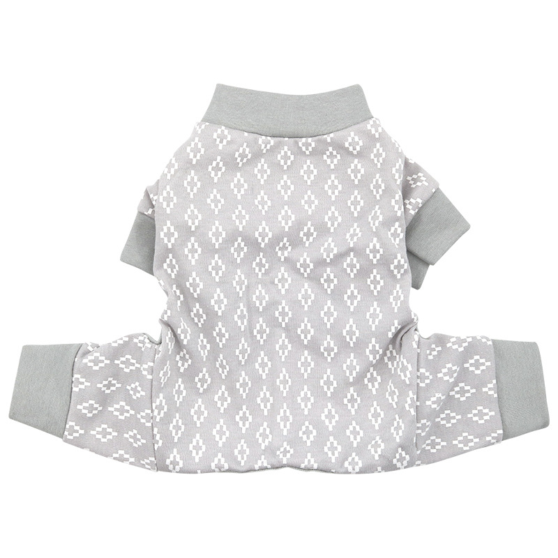 Pamučna odjeća za četveronožne kućne ljubimce s zaštitom trbuha, ležernog stila za male pse i mačke, pogodno za sve sezone
