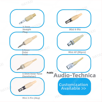 Neviditeľný náhlavný mikrofón na scénu – jednorázový zavesovací dizajn, pre živé vysielanie a výučbu (Značka: HAYAXI)