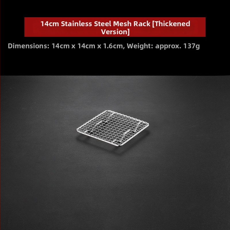 Grilovacia mriežka na BBQ – 304 nerezová oceľ, štvorcový tvar, pevná, bez povlaku