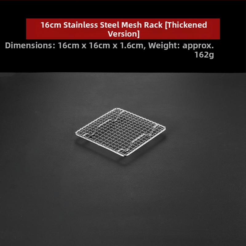 Grilovacia mriežka na BBQ – 304 nerezová oceľ, štvorcový tvar, pevná, bez povlaku