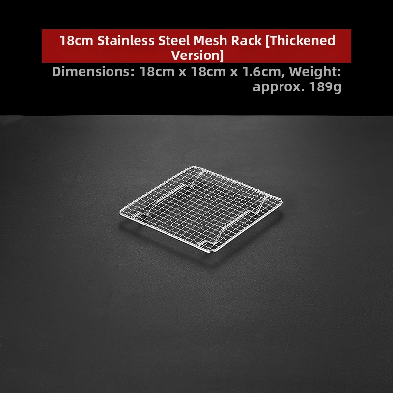 Grilovacia mriežka na BBQ – 304 nerezová oceľ, štvorcový tvar, pevná, bez povlaku