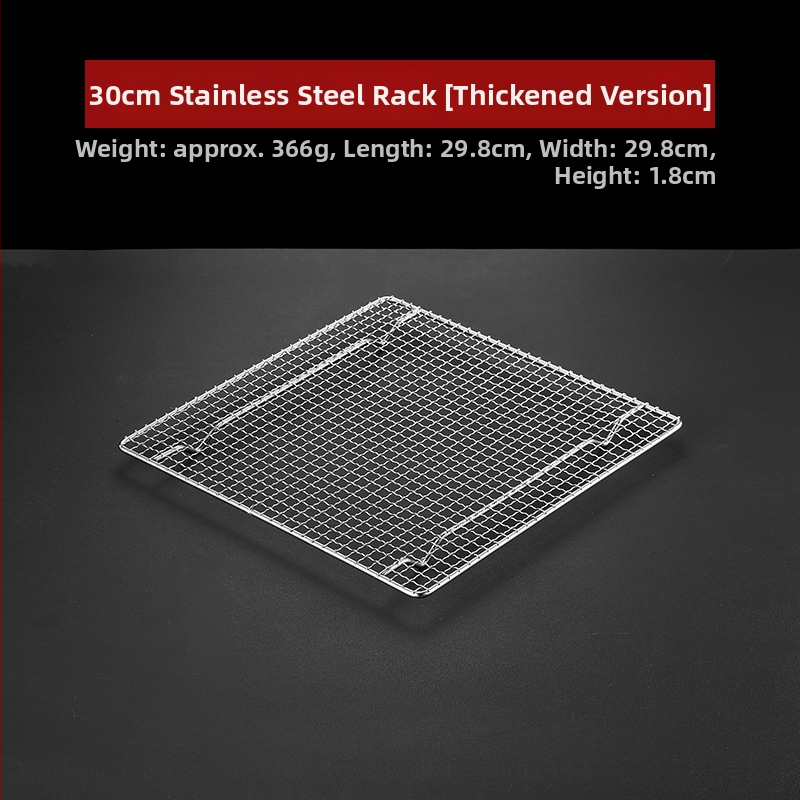 Grilovacia mriežka na BBQ – 304 nerezová oceľ, štvorcový tvar, pevná, bez povlaku