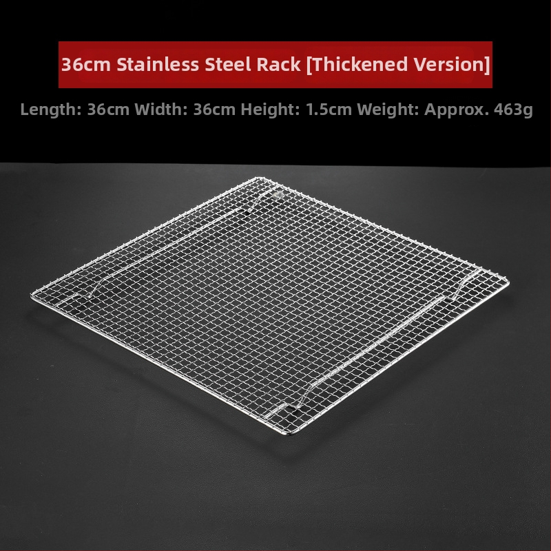 Grilovacia mriežka na BBQ – 304 nerezová oceľ, štvorcový tvar, pevná, bez povlaku