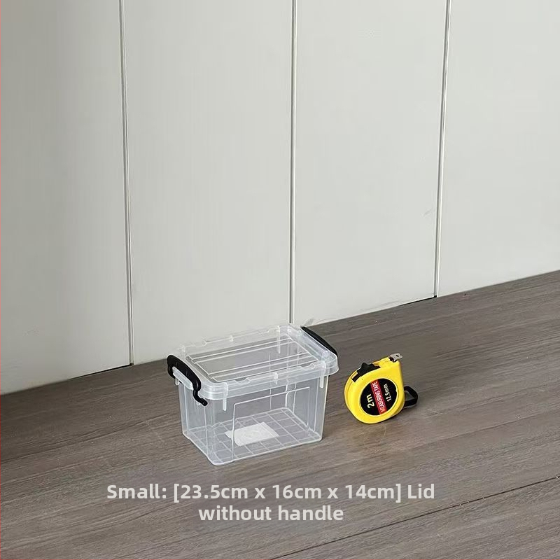 Διάφανη θήκη αποθήκευσης με καπάκι - PP πλαστικό, οργανωτής για υπνοδωμάτιο, χωρητικότητα 20-30 λίτρων, φορητό