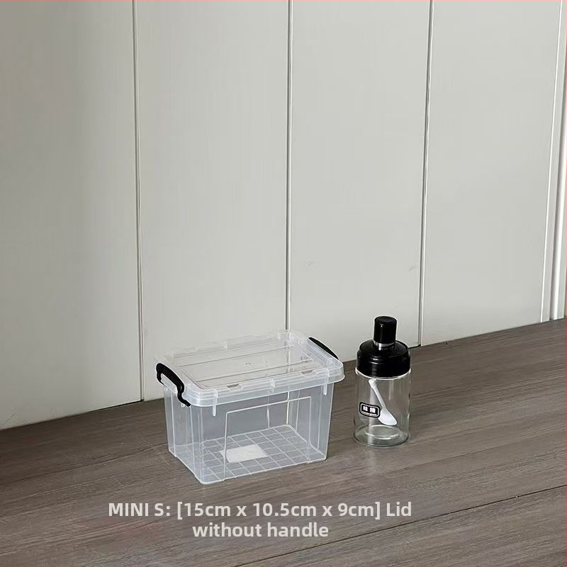 Διάφανη θήκη αποθήκευσης με καπάκι - PP πλαστικό, οργανωτής για υπνοδωμάτιο, χωρητικότητα 20-30 λίτρων, φορητό