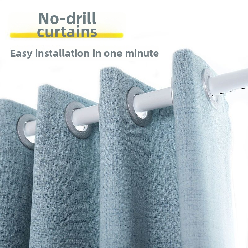 Železný teleskopický tyč na závesy – bez vŕtania, nastaviteľný, viacúčelový pre okno, šatník, dvere, balkón a kúpeľňu