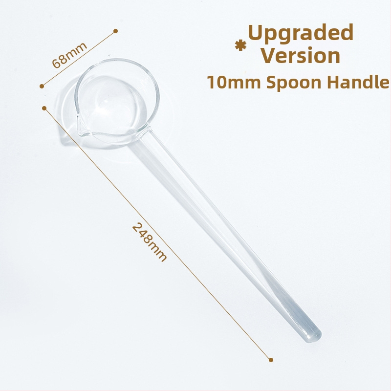 Staklena žlica s dugom drškom i oštrim vrhom – otporna na visoke temperature kuhinjska žlica za kuhanje, kašu i začinjavanje